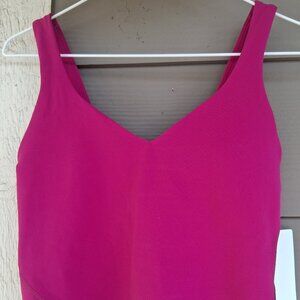 Lululemon Align Cropped Tank- Size 6- Ripened Raspberry